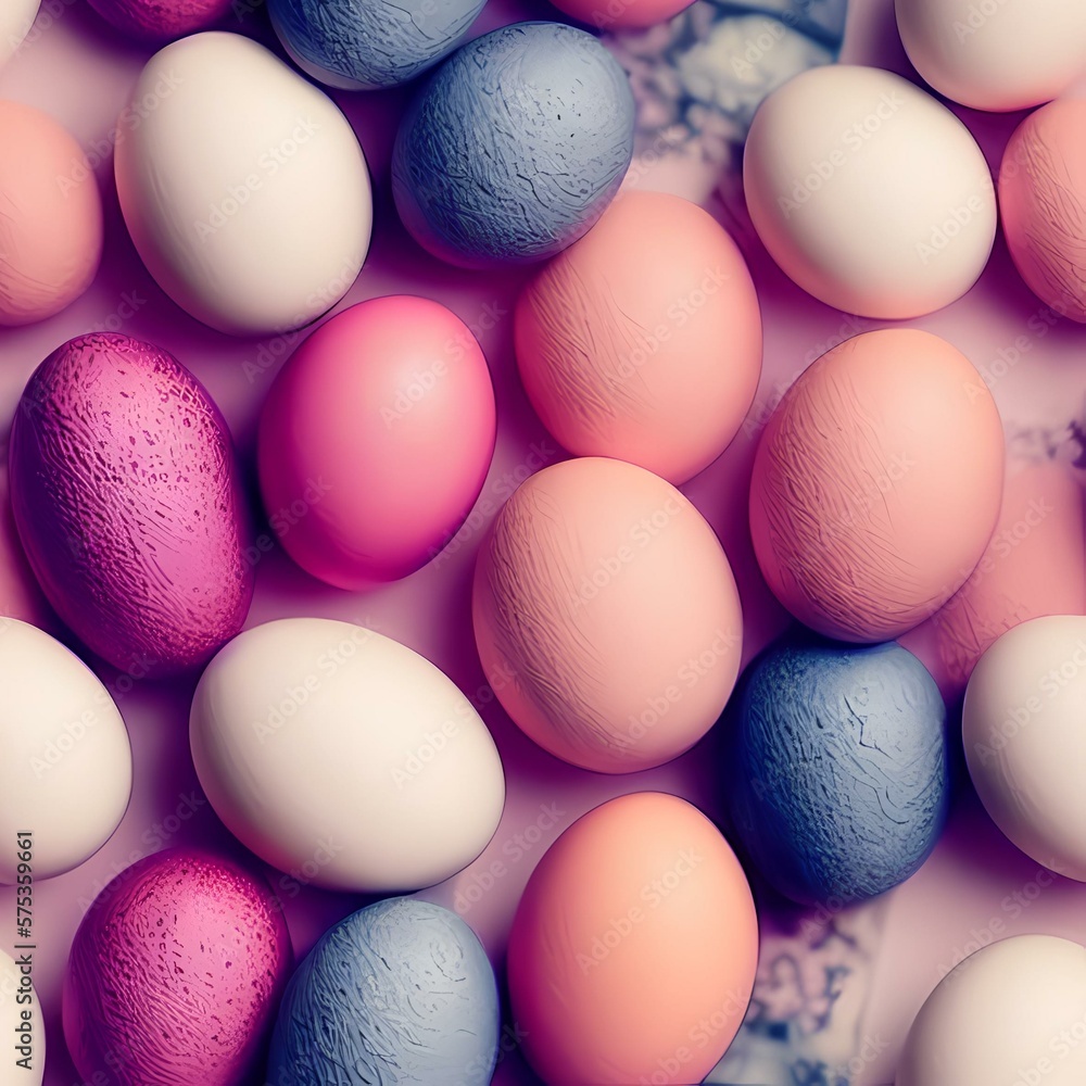 Easter eggs created with generative ai technology Easter eggs created with generative ai technology