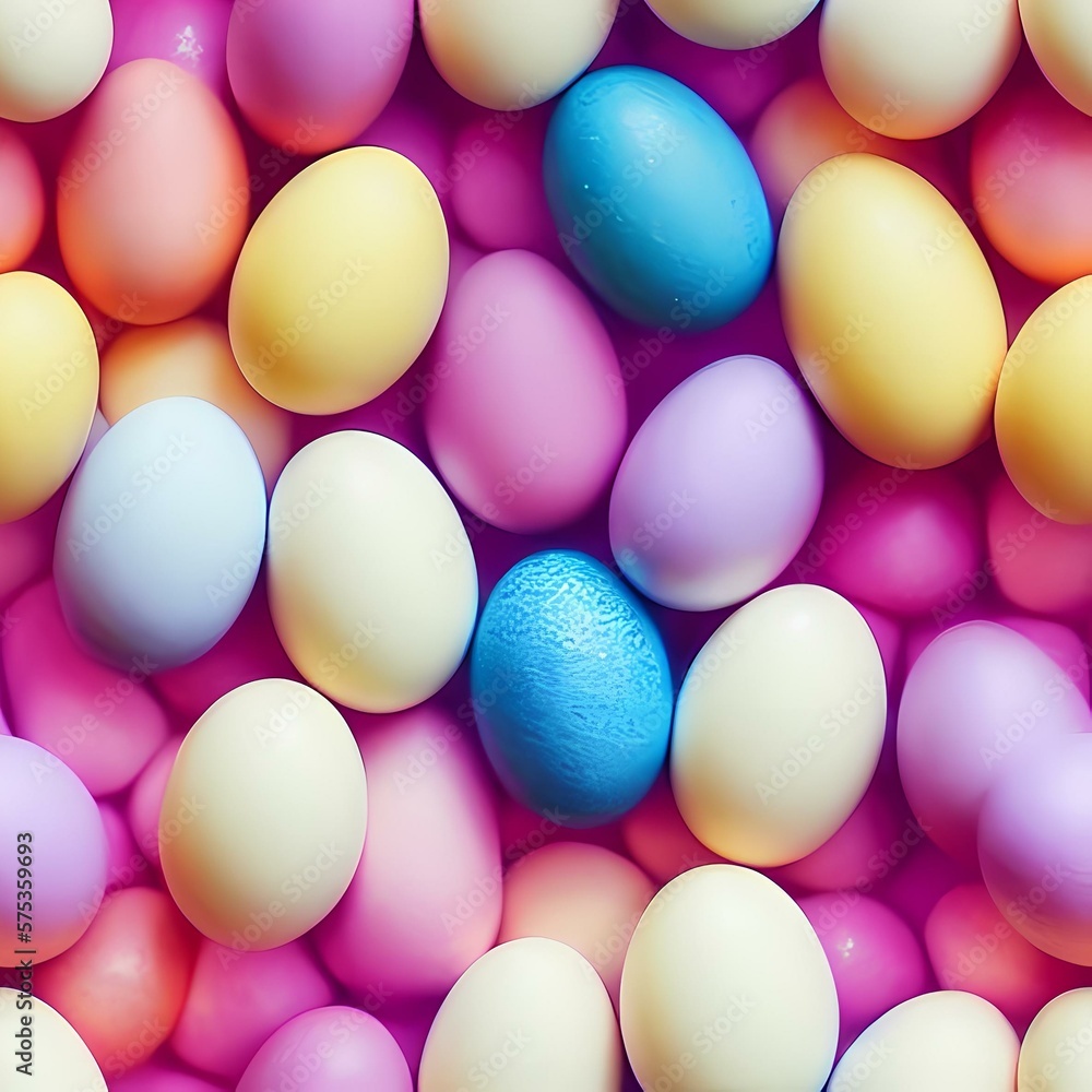 Easter eggs created with generative ai technology Easter eggs created with generative ai technology