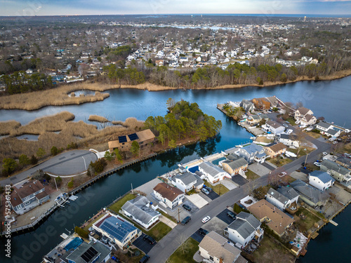 Aerial Sunset in Brick New Jersey  photo