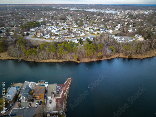 Aerial Sunset in Brick New Jersey  photo