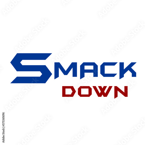 Smack down vector design.
