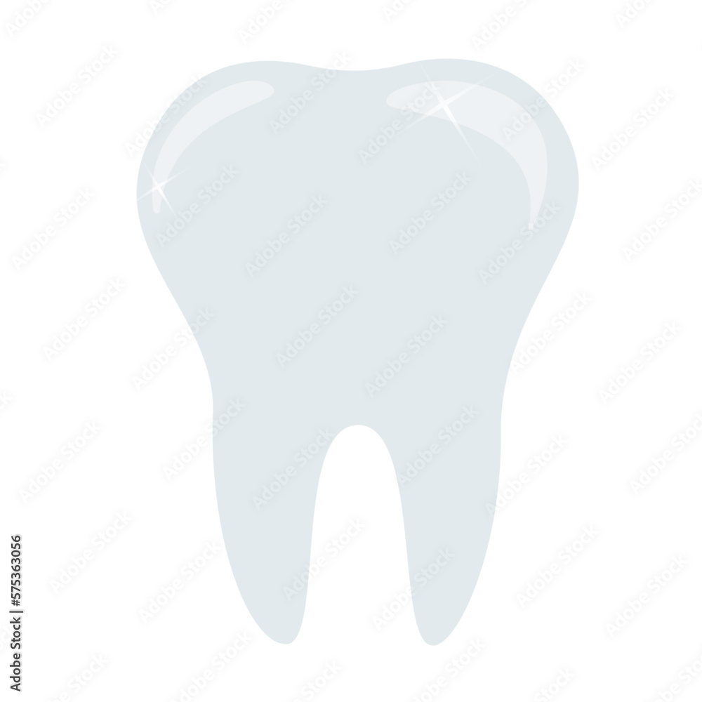 Vector illustration. A beautiful and healthy tooth. Vector illustration. A beautiful and healthy tooth.