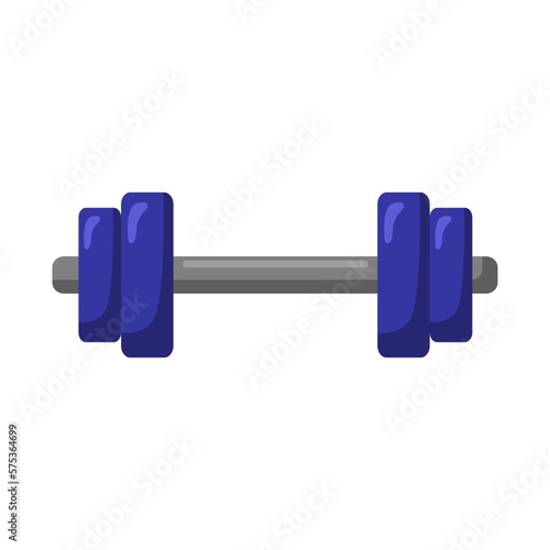 strength weight dumbbell cartoon vector illustration