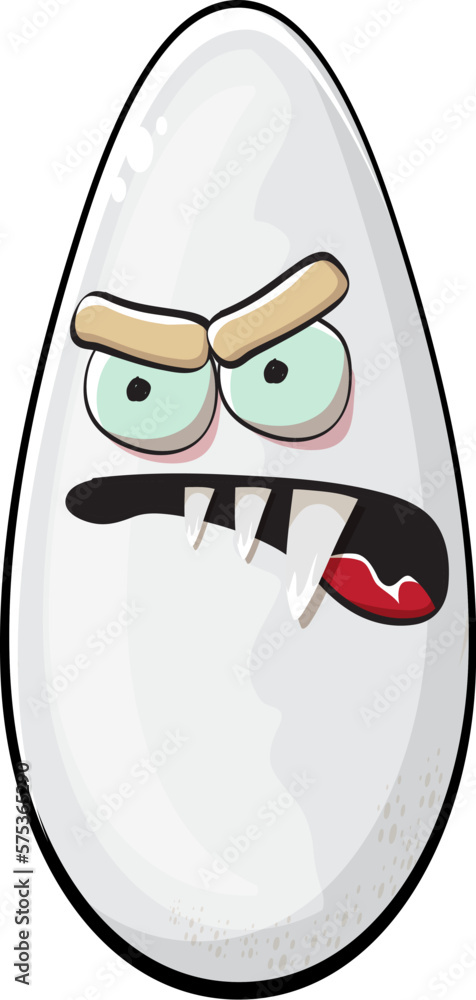 Rice character. Cartoon rice grain characters isolated on white background. Funky rice character with eyes and mouth. Vector white rice clip art, emoji, label and sticker Rice character. Cartoon rice grain characters isolated on white background. Funky rice character with eyes and mouth. Vector white rice clip art, emoji, label and sticker