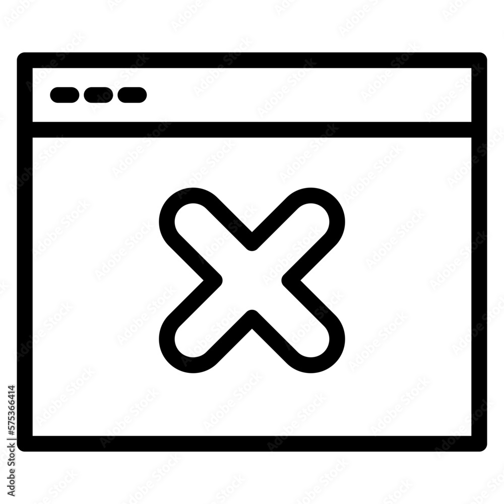 Obraz premium warning