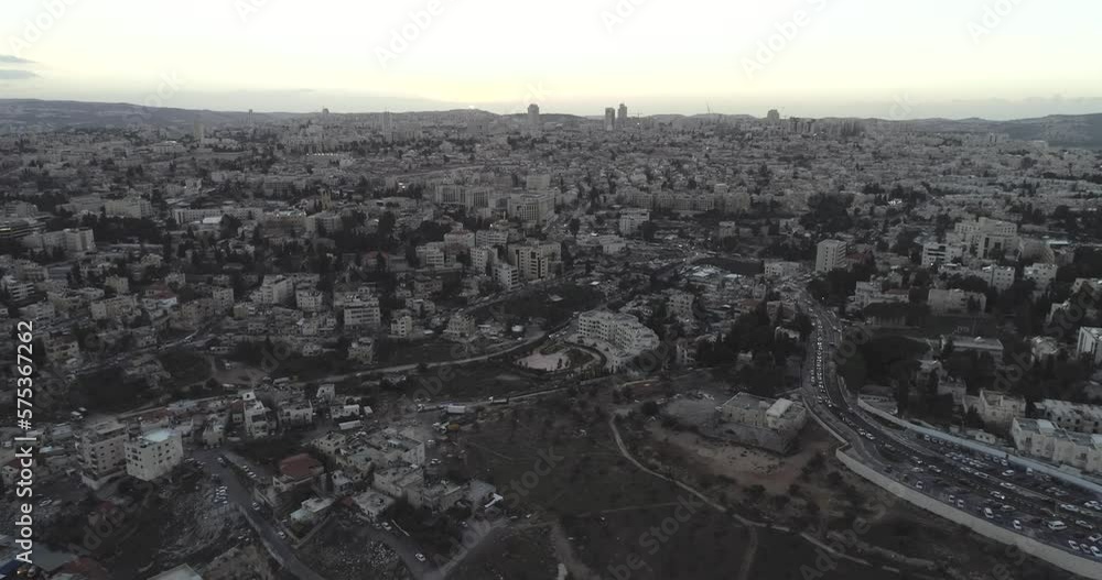 Jerusalem City, Israel. View to Jerusalem Old Town Jerusalem City, Israel. View to Jerusalem Old Town