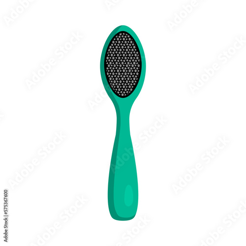 hygiene callus remover cartoon vector illustration
