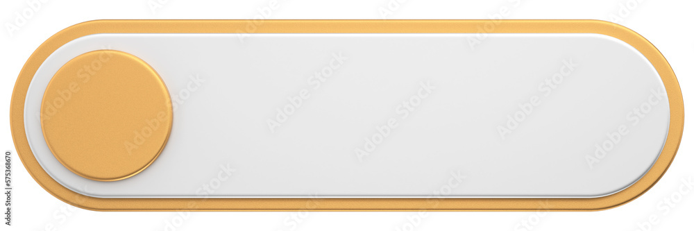 Obraz premium 3D button. Empty button. 3D illustration.