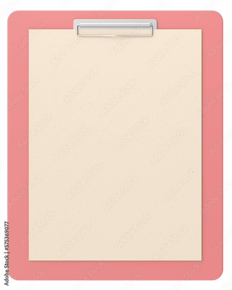 Clipboard with note paper. 3D illustration. Clipboard with note paper. 3D illustration.