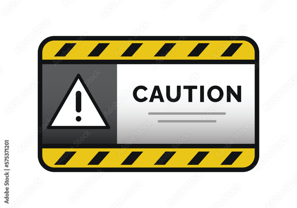 caution board sign with danger symbol vector caution board sign with danger symbol vector