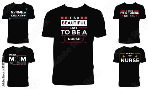 Creative Nurse Vector T Shirt Design Bundle 