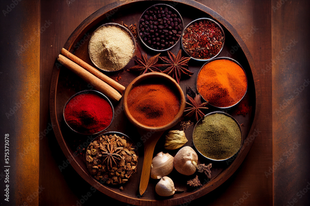 Natural Herbal Spices for foods and cooking