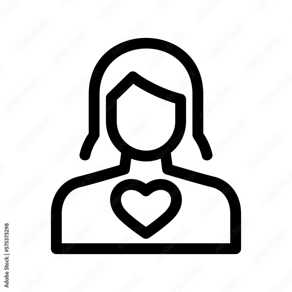 woman in love icon or logo isolated sign symbol vector illustration - high quality black style vector icons woman in love icon or logo isolated sign symbol vector illustration - high quality black style vector icons
