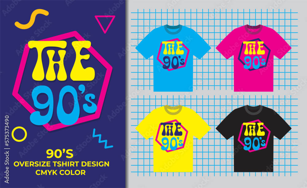 Fototapeta premium 90s Logo Vector EPS 10. Elements for Retro Design Concept.