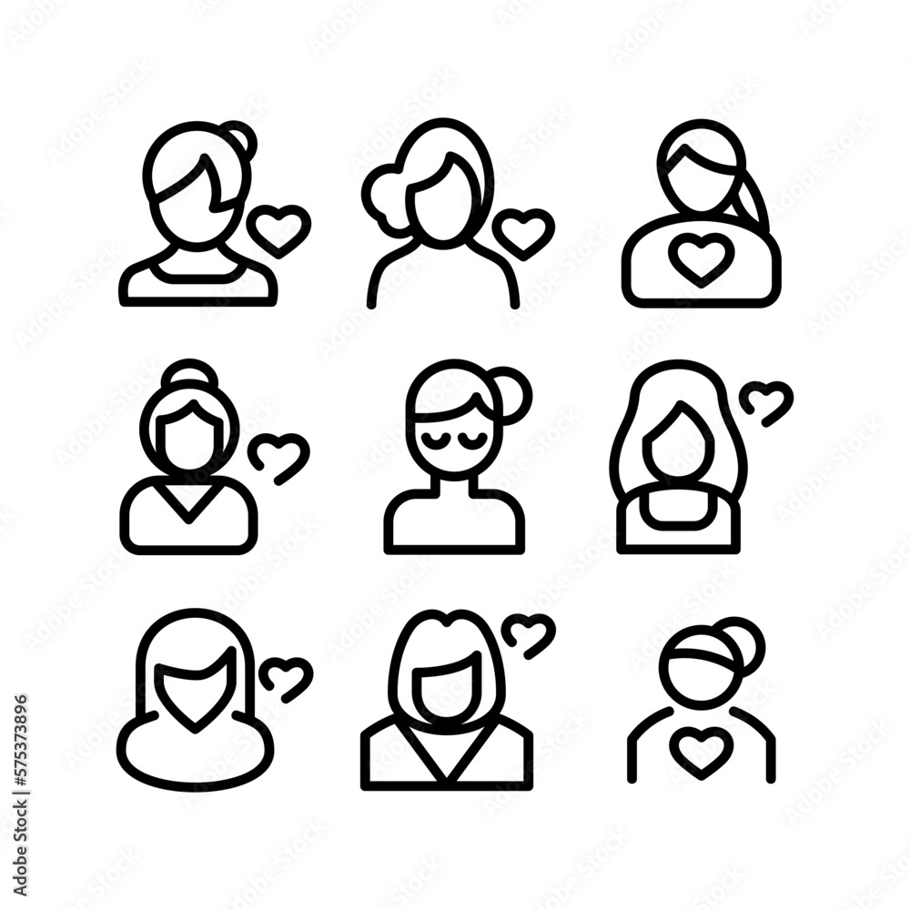 woman in love icon or logo isolated sign symbol vector illustration - high quality black style vector icons woman in love icon or logo isolated sign symbol vector illustration - high quality black style vector icons