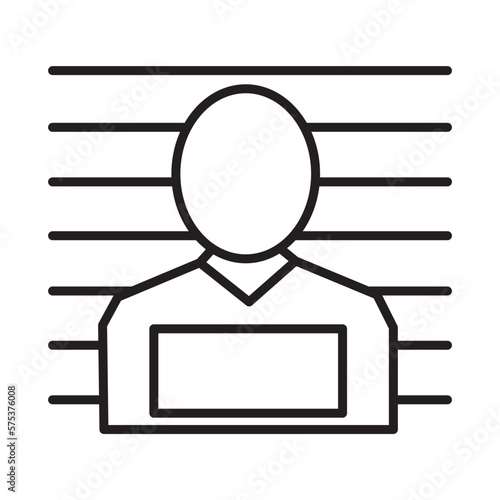 PRISONER design vector icon