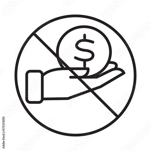 STOP CORRUPTION design vector icon