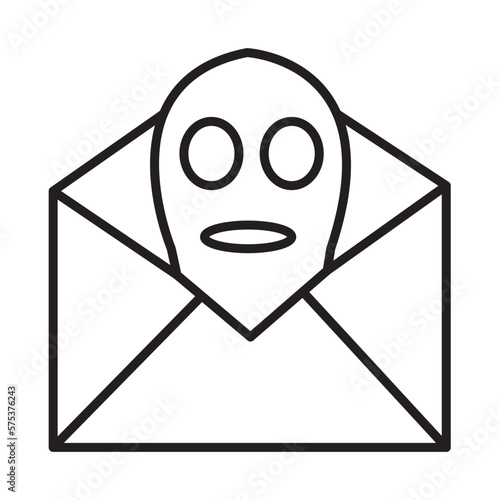 CRIME LETTER design vector icon
