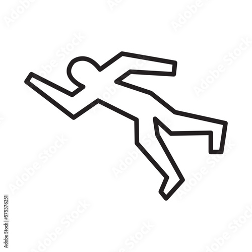 CRIME SCENE design vector icon