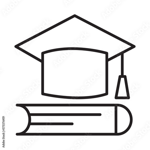 LAW EDUCATION design vector icon