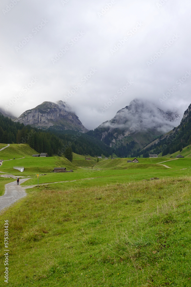 The panorama of the Appenzell Alps, Switzerland The panorama of the Appenzell Alps, Switzerland