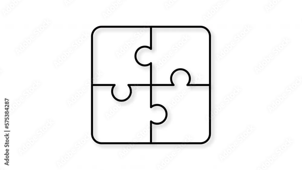 Puzzle animation. Motion graphics. Puzzle animation. Motion graphics.