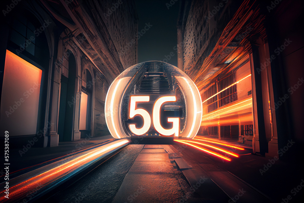 5G: Die Zukunft der Mobilfunktechnologie - Generative Ai Stock Illustration  Adobe Stock