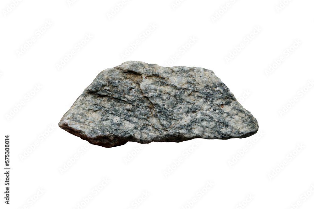 A piece of natural granite igneous rock stone isolated on white background. A piece of natural granite igneous rock stone isolated on white background.