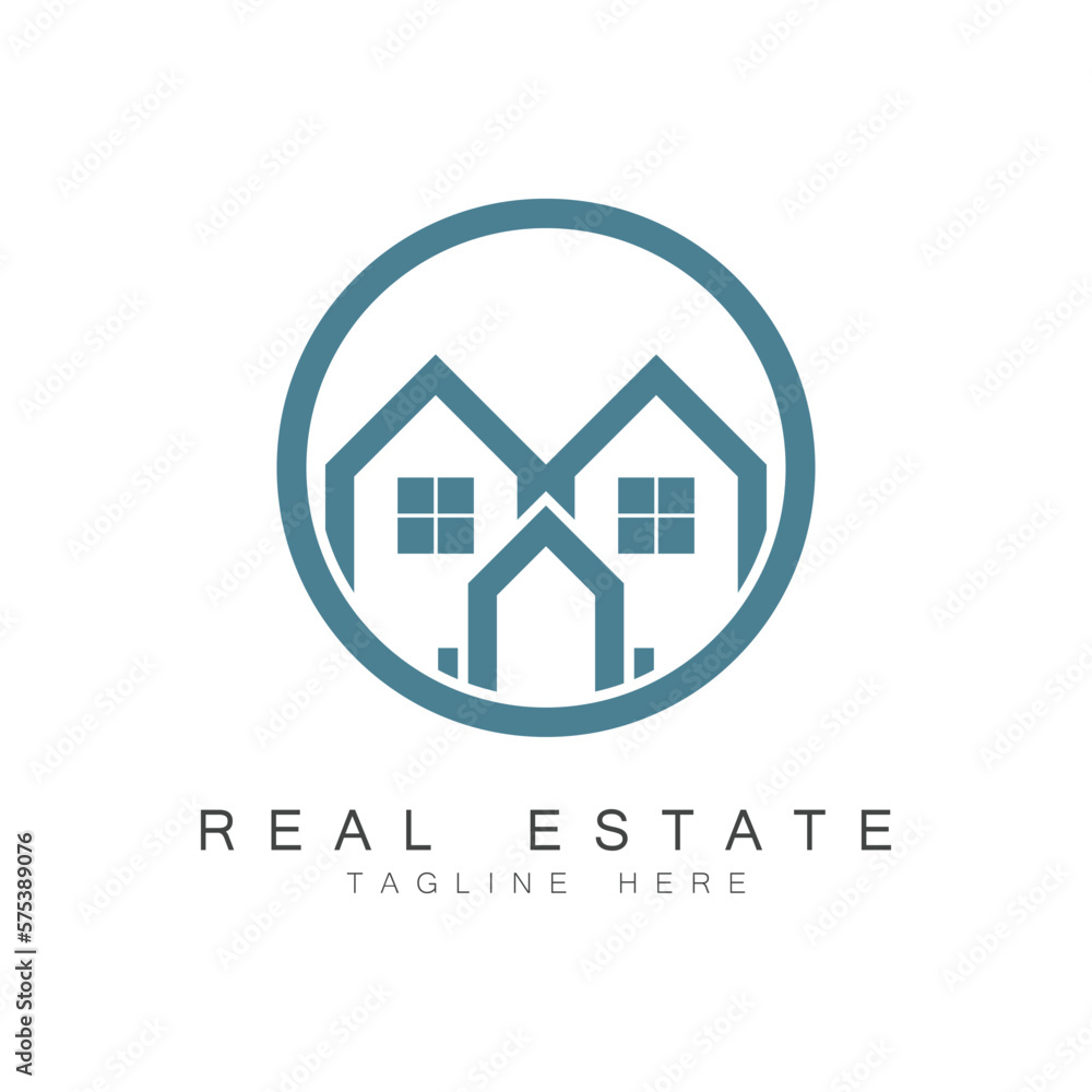 Real Estate Business Logo vector illustration design Real Estate Business Logo vector illustration design