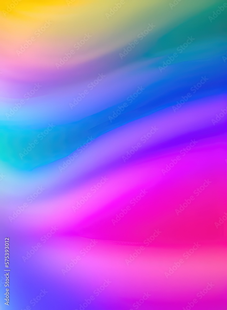 Vibrant rainbow color tone gradient background. Generative ai art.