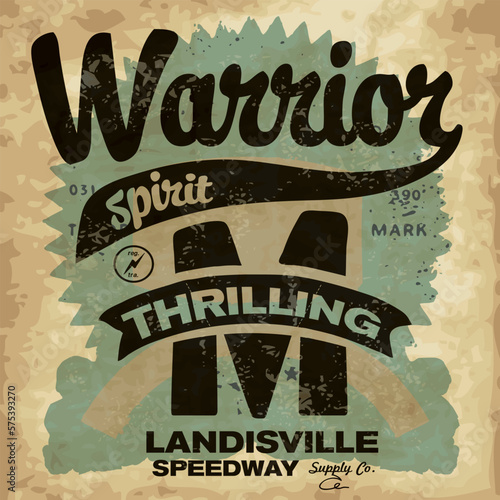 varsity and college typography for print