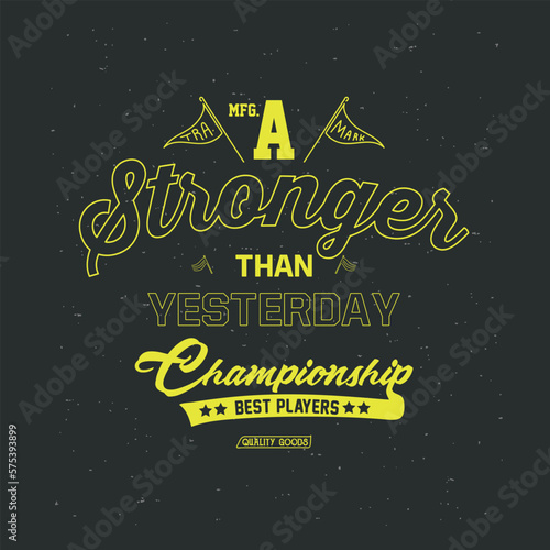 varsity and college typography for print