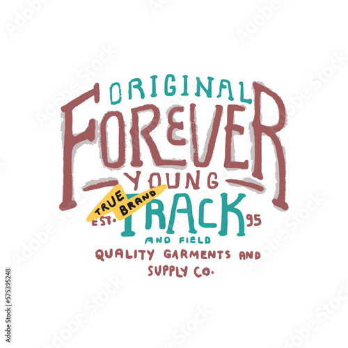 varsity and college typography for print