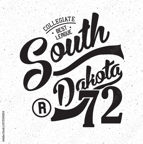 varsity and college typography for print