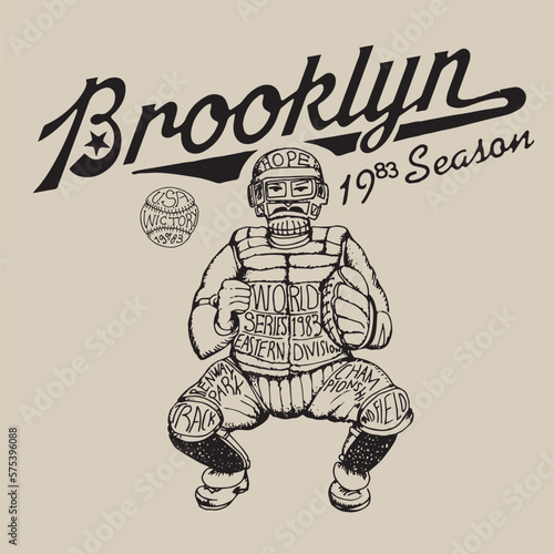 varsity and college typography for print