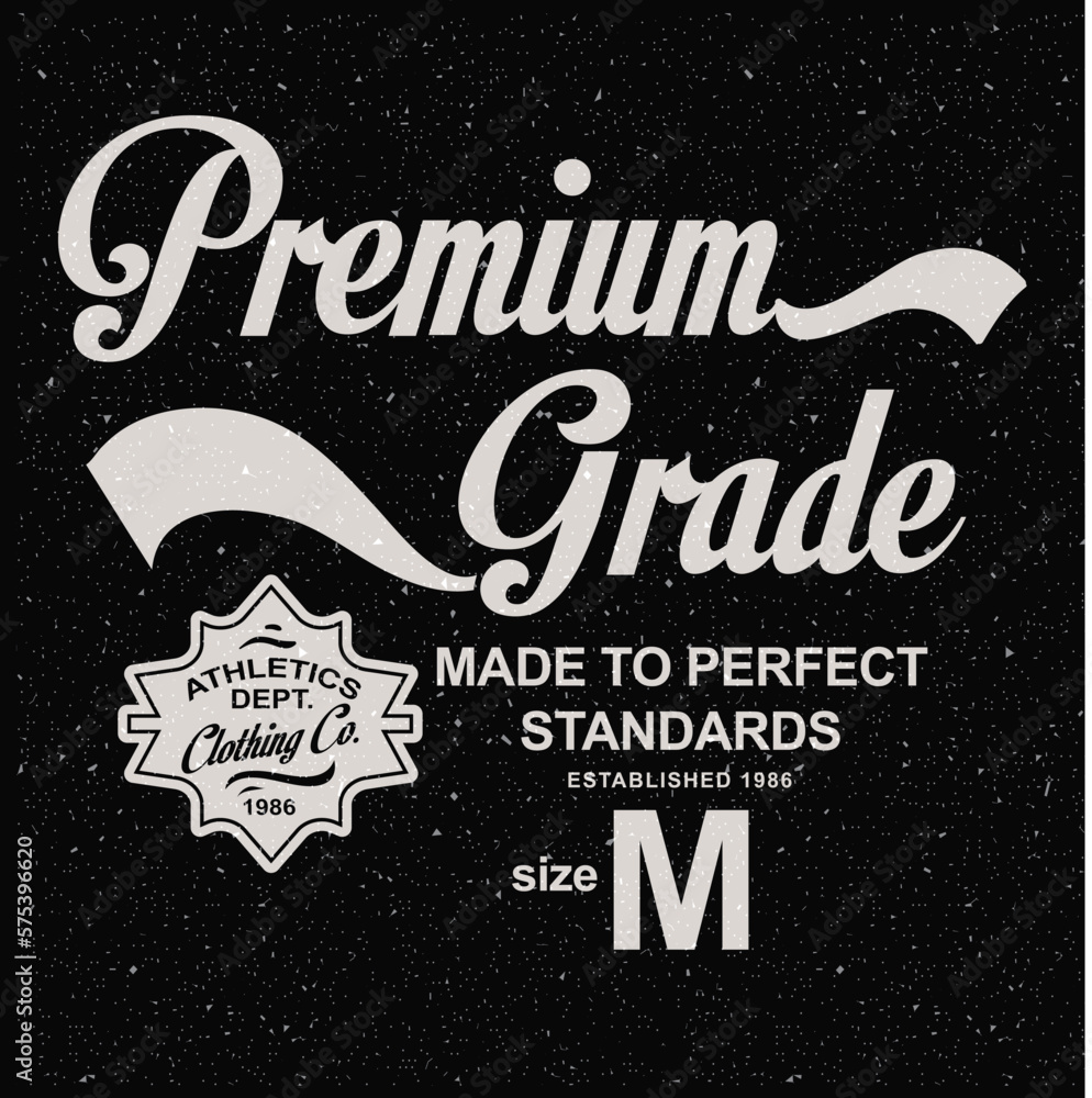 Obraz premium varsity and college typography for print