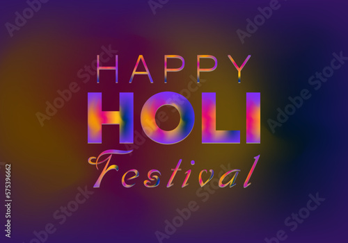 Happy holi abstract festival colorful background, vector design