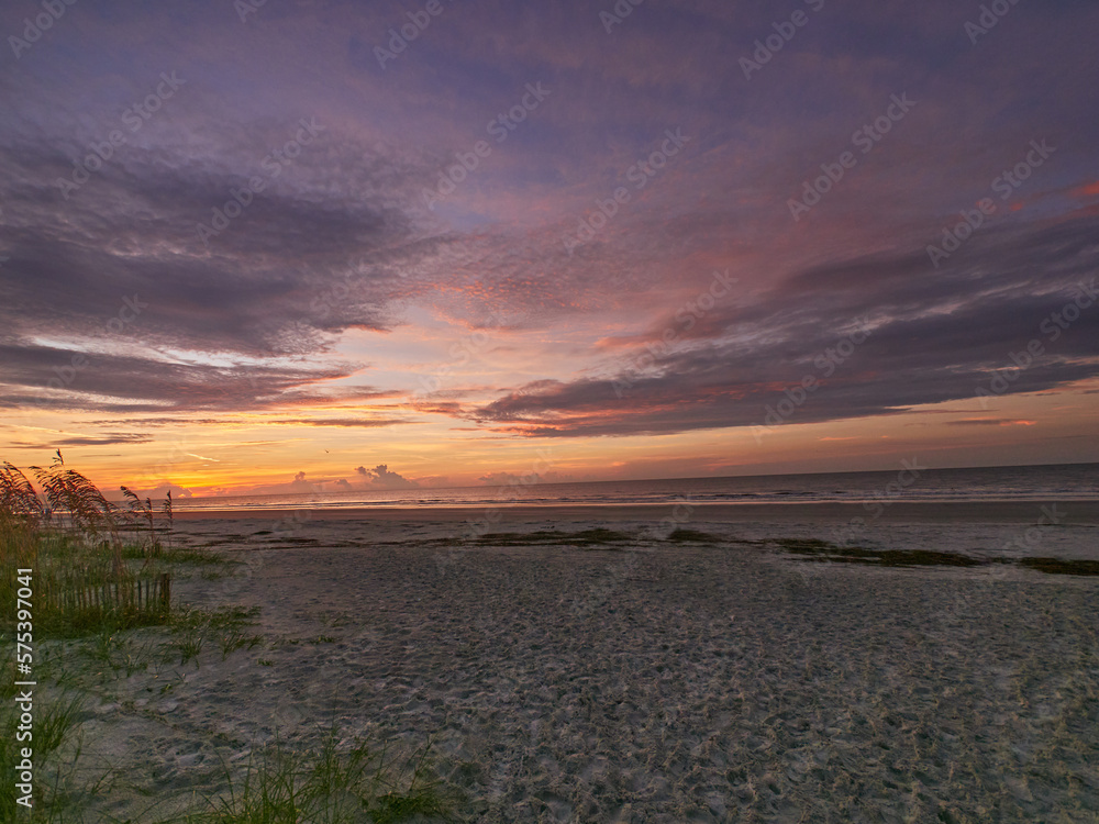 sunrise on a very nice beach