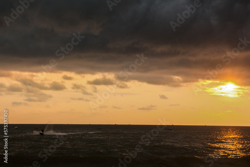 sunset over the sea © Manoyar
