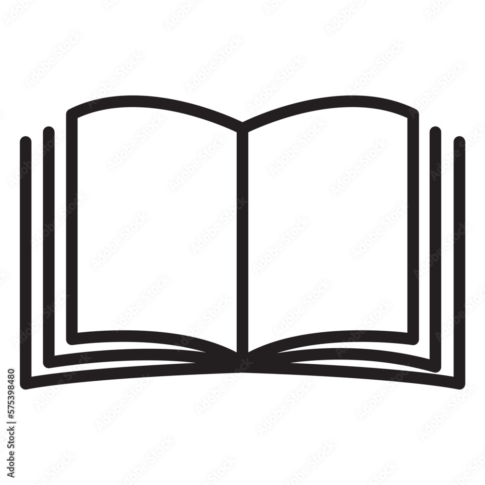 open book icon vector open book icon vector