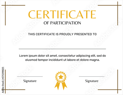 Certificate of Participation