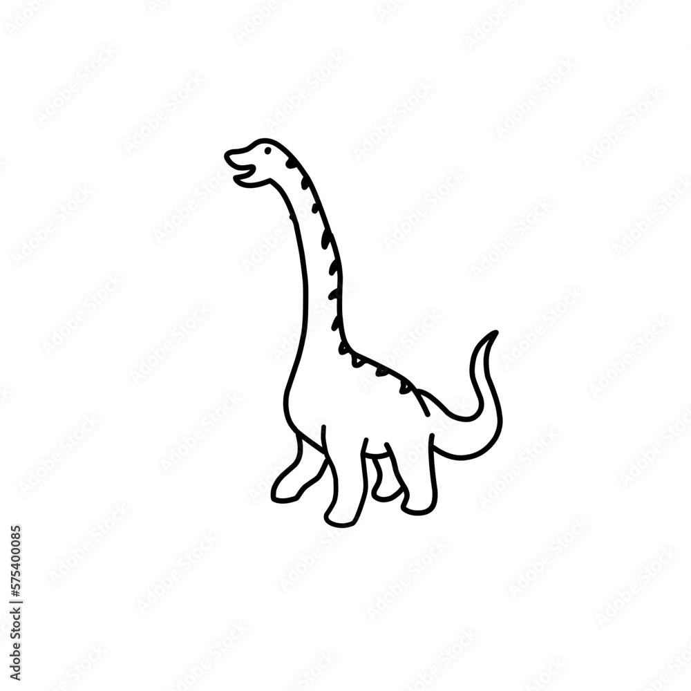 Cute dinosaur outlines