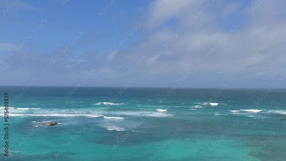Ocean aerial view of Seychelles islands Ocean aerial view of Seychelles islands