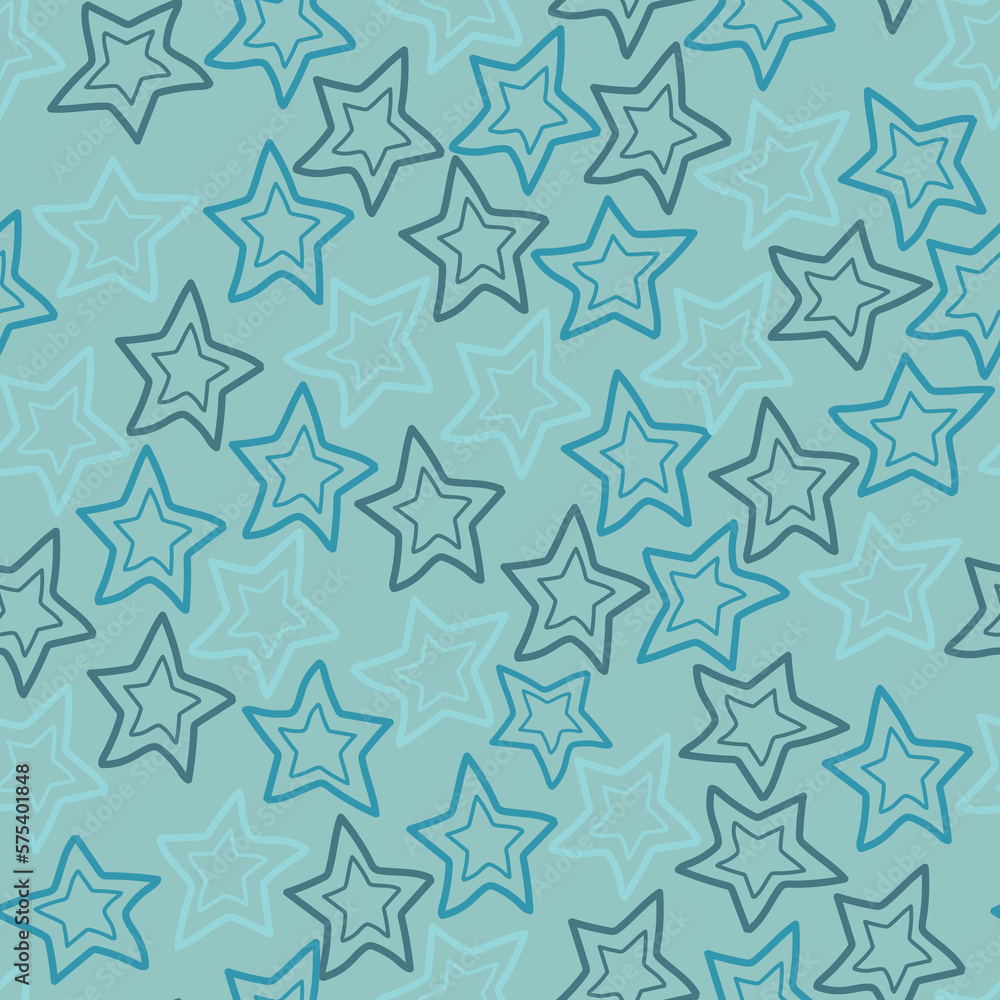 Dainty floral seamless star pattern design of abstract star shapes and flowers. Aesthetic textured background of hand drawn asterisks Dainty floral seamless star pattern design of abstract star shapes and flowers. Aesthetic textured background of hand drawn asterisks