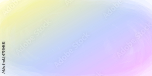 Soft pastel watercolor background. Abstract acrylic painted yellow, blue and pink grunge texture. Vector illustration