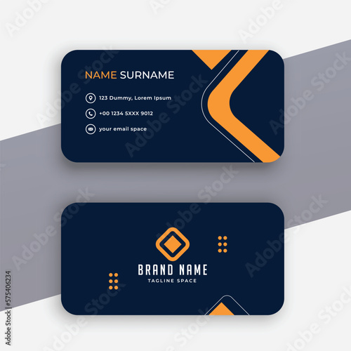 buisness card design template illustration