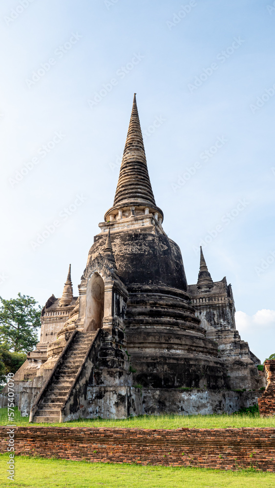 Fototapeta premium Wat Phra Si Sanphet, Temple in Phra Nakhon Si Ayutthaya, Thailand