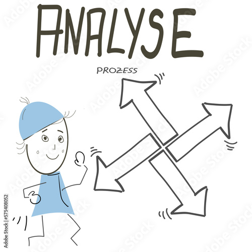 Analyse Prozess Illustration Grafik Skizze Infografik Schaubild Abbildung Wirtschaft 