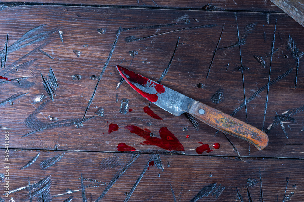 Knife on the shop table