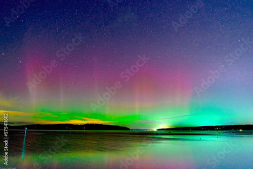 Aurora Borealis over the Hood Canal
